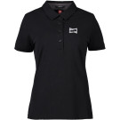 Business Damen Poloshirt | Stretch veredelt mit Logo Rivella - Stick - 5x3.7 - weiss